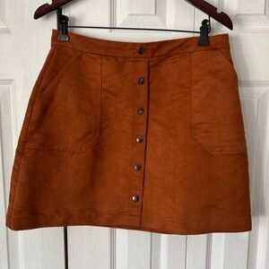 Twik Suede Mini Skirt Size Large